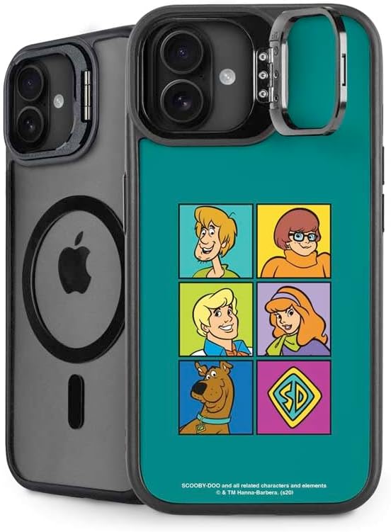 Skinit Kickstand Phone Case Compatible with iPhone 16 - Officially Licensed Scooby Doo vs Monsters Design