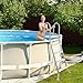 Goplus 4-Step Steel Frame Above Ground Swimming Pool Ladder for 55