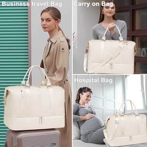 CAMTOP Travel Duffle Bag Women Men Waterproof Shoulder Weekender Overnight Carryon Bag Sports Tote Gym Bag4