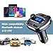 VicTsing Bluetooth FM Transmitter for Car, Wireless In-Car Bluetooth Adapter/w USB Port, Support Aux Input Output, TF Card and U-Disk, Hands-Free calls