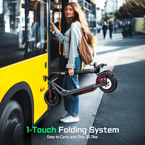 Image of SISIGAD Electric Scooter Adults,8.5 inch /10 inch /12 inch Tires,Peak 500W Motor,Top Speed 19 /20 /25Mph,19 /20 /25 Miles Long Range,Folding E-Scooter with Double Braking System, Smart Control