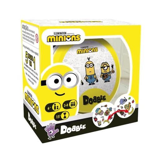 Galápagos, Dobble: Minions, Jogo de Cartas Competitivo, a partir de 2 jogadores, 15min