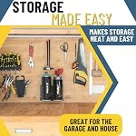 2 Aerosol Spray Can Holder | Easy Install Wall Mount | Heavy-Duty Powder Coated Steel Storage Rack for Garage & Home | Craft Workspace Paint Bottle Organizer | Hardware Included | USA Made - Image 5