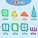 Gemmicc Magnetic Tiles Building Blocks, Magnet Toys for Kids, STEM Approved Educational Toys,3D Magnet Puzzles Stacking Blocks for Boys Girls,63 PCS Classic Set