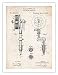 TATTOOING MACHINE INVENTION PATENT ART PRINT TATTOO O'REILLY INK BODY ART 1891 GIFT UNFRAMED (5" x 7")