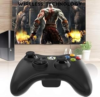 Dhaose 2.4GHz Controller for PC, Xbox 360 Wireless Controller with Receiver, Dual Vibration Ergonomic Design Enhanced Gamepad for Xbox 360 / PC Windows 7/8/10