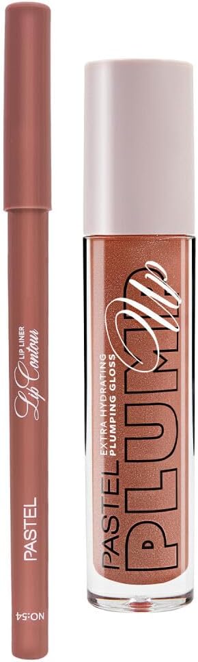Pastel Profashion Plumping Gloss 202 + Pastel Lip Contour Liner Dudak Parlatıcı 54