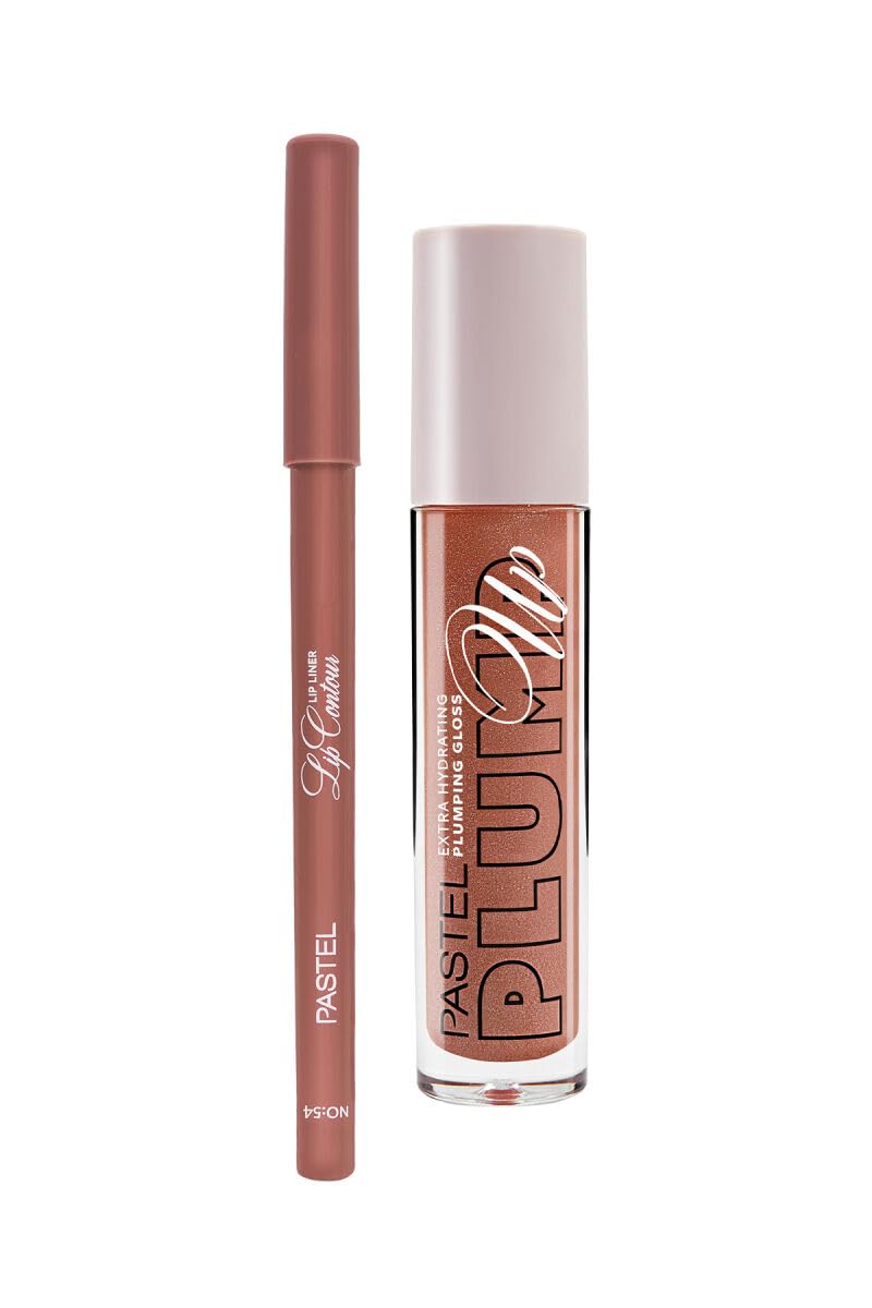 Pastel Profashion Plumping Gloss 202 + Pastel Lip Contour Liner Dudak Parlatıcı 54