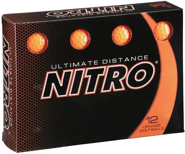 Nitro Ultimate Distance Golf Balls 1-Dozen Orange