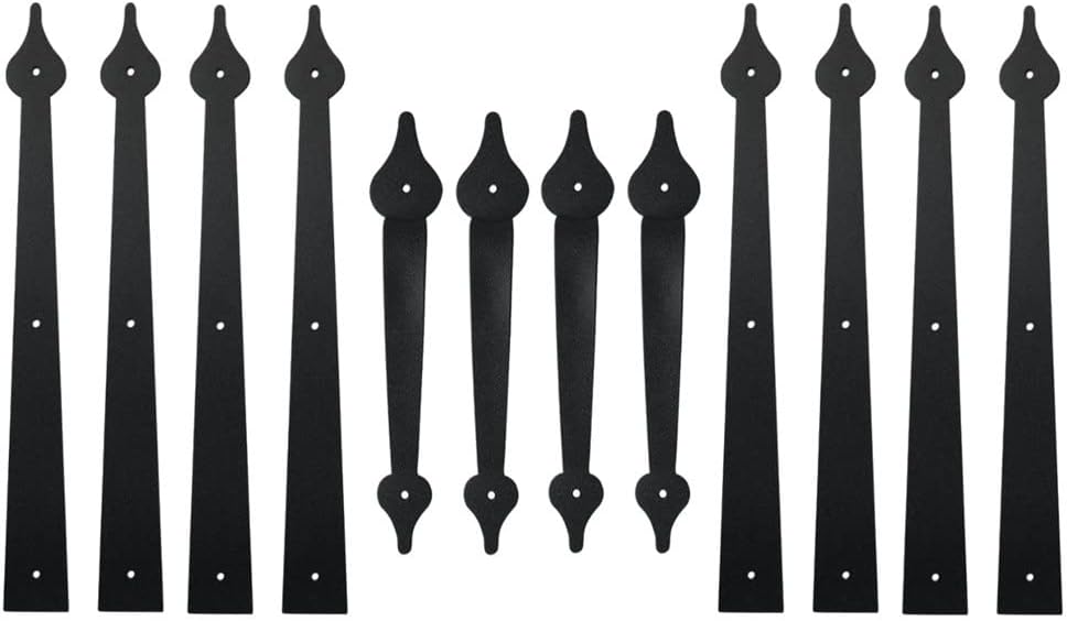 Original 4 Handles 8 Hinges Sliding Barn Door Hardware Kit Garage Handle Hinge Better Than Decorative