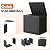 NBYSGO Outdoor Storage Box, Resin Deck Boxes Indoor and outdoor, Waterproof Storage Box Lockable Lid (Black, 31 Gallon)