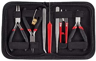 PandaHall 8pcs/Set Beading Tool Kit, Jewellery Making Tool Kit Jewellery Beading Repair and Making Tools Kit with Storage Case for Jewellery Making and Repairing Jewellery