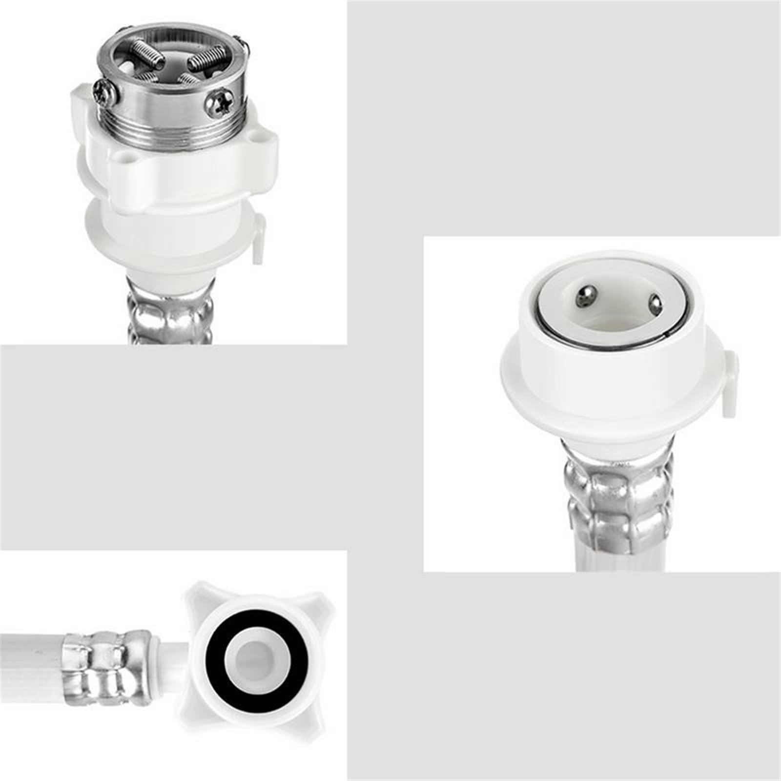 Tubo di scarico per lavatrice Tubo di carico acqua for lavatrice bianco 1,5-5 m(5m)
