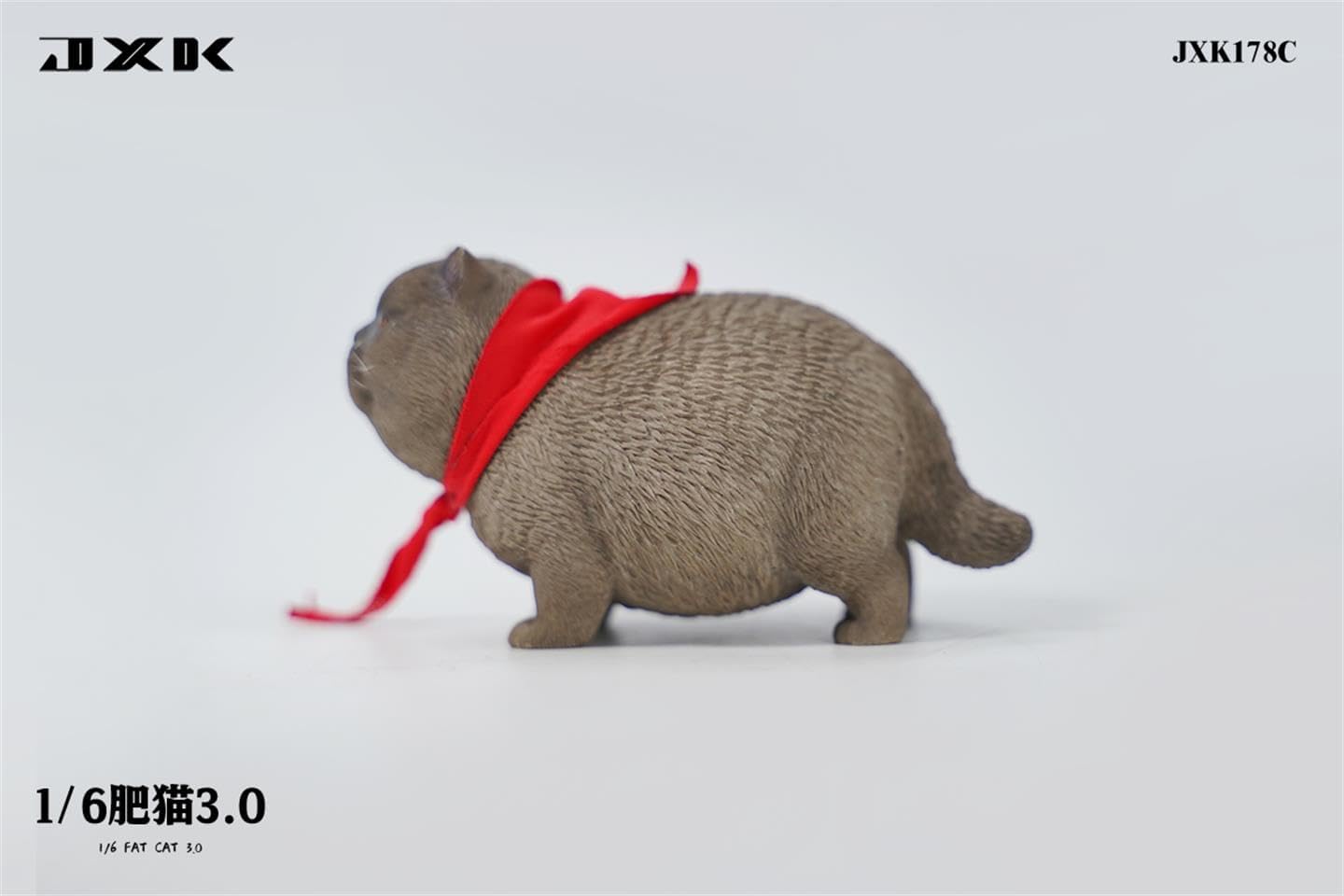 1:6 Scale Fat Cat 3.0 Figure Realistic Felidae Resin Cute Animal Model Collector Home Decoration Gift for Adult (JXK178C)