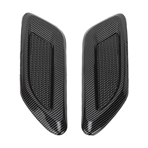 ZJchao Hood Air Outlet Cover, Hood Vent Trim Exterior Decoration for Car(Carbon fiber)