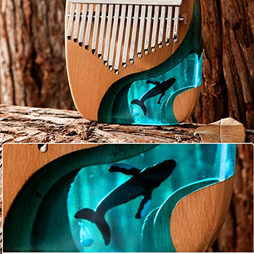 Kalimba Piano à pouce 17 touches en hêtre massif et résine époxy Kalimba portable avec marteau d’accordage, cadeau pour… - Les Beatles, Paul McCartney, John Lennon, RIngo Starr, George Harrison Kalimba Piano à pouce 17 touches en hêtre massif et résine époxy Kalimba portable avec marteau d'accordage, cadeau pour… – Image 5