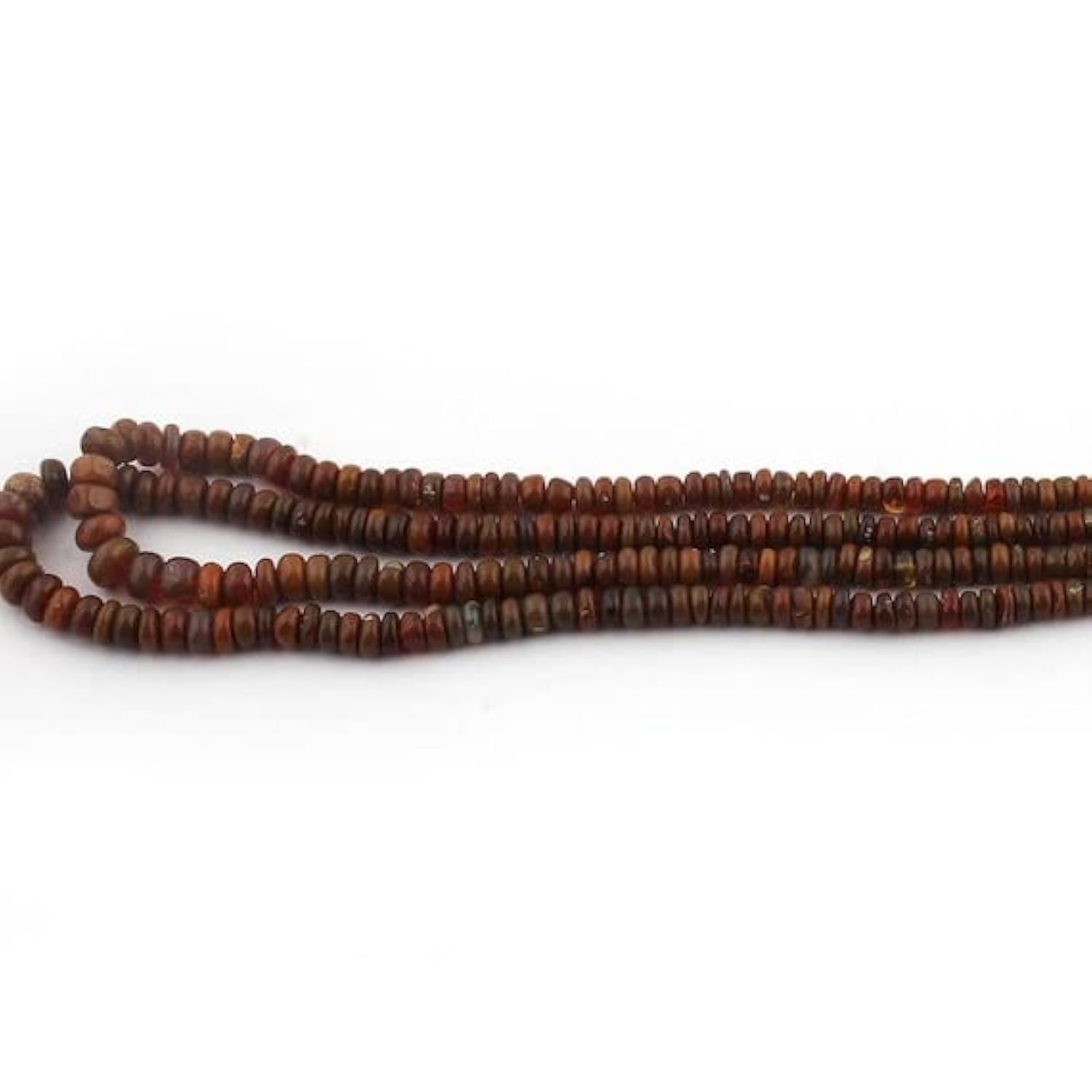 LKBEADS Wielka wyprzedaż halloweenowa 1 pasmo naturalne najwyższej jakości AAA jakość etiopskiego opalu gładkie oponki koraliki 3 mm-6 mm 30 cm długi sznurek SB1832