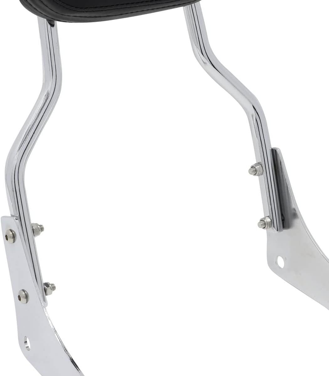 Passenger Sissy Bar Rear Backrest Pad for Honda Rebel 250 CMX250 CA250 All Year, Chrome