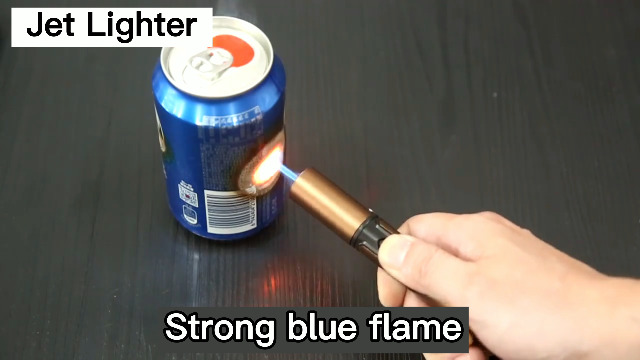 Encendedor de soplete a butano recargable marrón miniatura 7