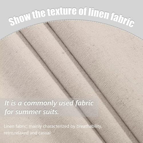 Men's Linen Suit 2 Piece Slim Fit Summer Beach Wedding Dress Tux Prom Suit Blazer Jacket and Pants4