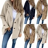 Design:Manteau d'hiver pour femme avec boutonnage ; revers classique ; manches longues ; couleur unie