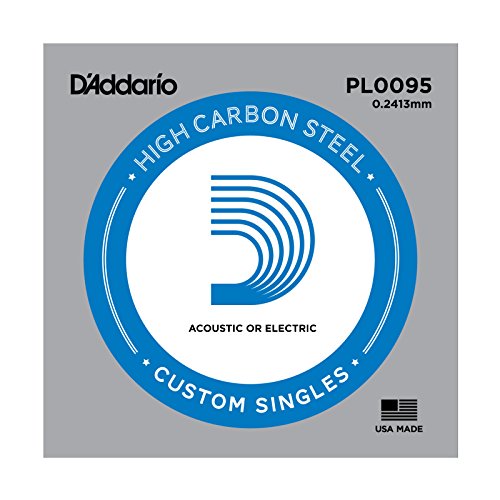 Image of D'Addario PL0095 Plain Steel Guitar Single String.0095