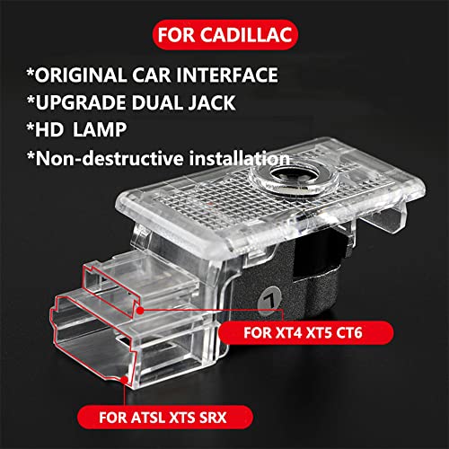 Luces Led Proyector Logo Puerta Auto para Cadillac 4 Pcs miniatura 2