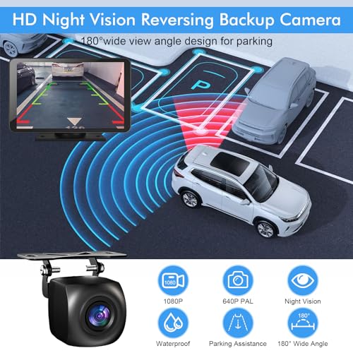 Capapro 7" HD Portable Carplay Wireless Touch Screen Double Din Car Stereo Compatible Apple Carplay and Android Auto with GPS Navigation, Voice Control, Mirror Link, Bluetooth by Capapro - Image 3
