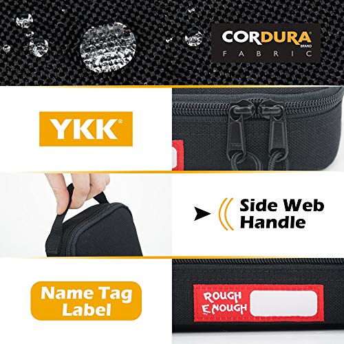 Rough Enough Small Tool Bag Pouch Large Black Pencil Case Box For Kids Boys School Cordura Heavy Duty #TOP4