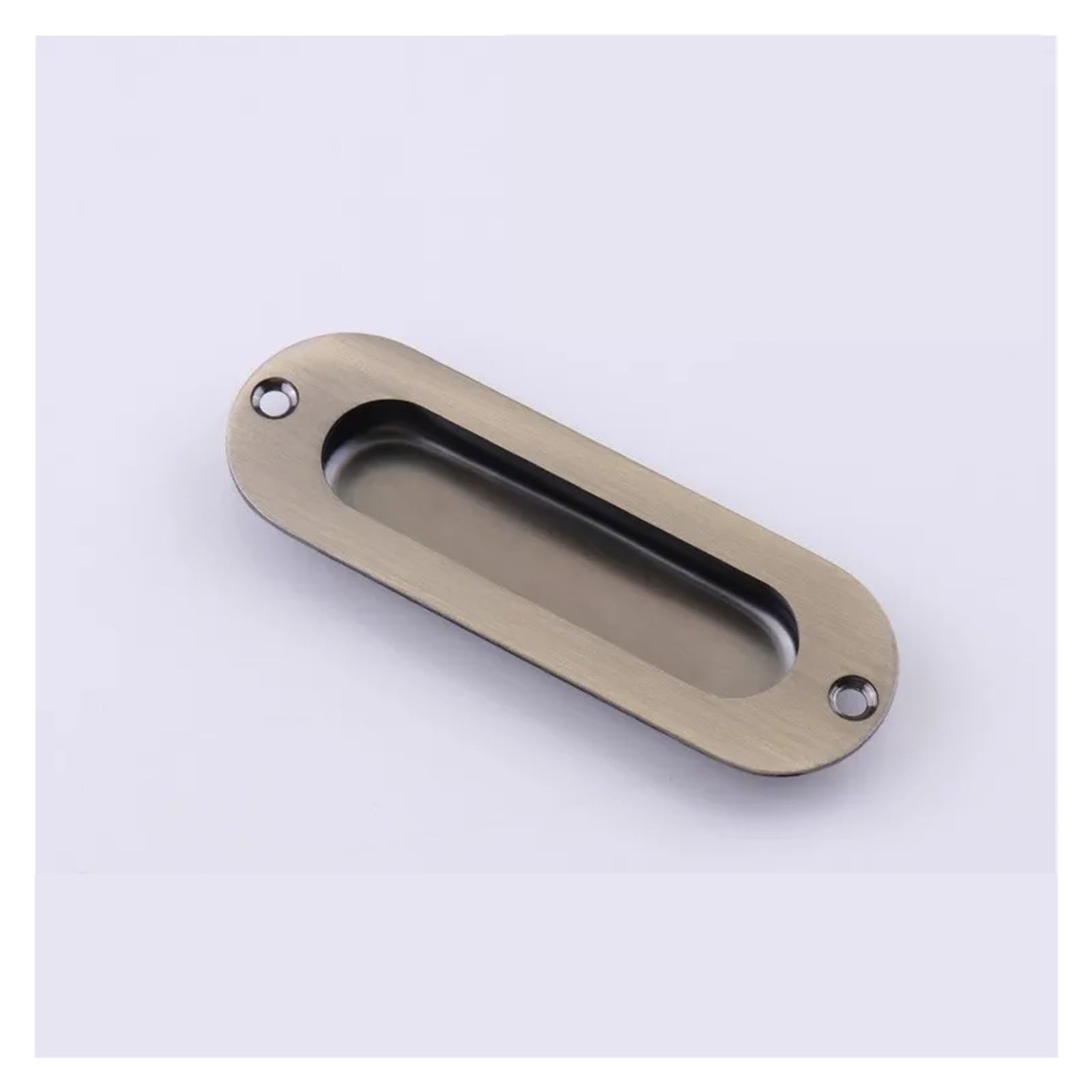 Mohuied Bronze B 120Mm Recessed Handle Oval-Shaped Concealed Recessed Handle For Furniture Kitchen Cabinet Drawer Knobs Cupboard Invisible Sliding(Bronze B 120Mm)