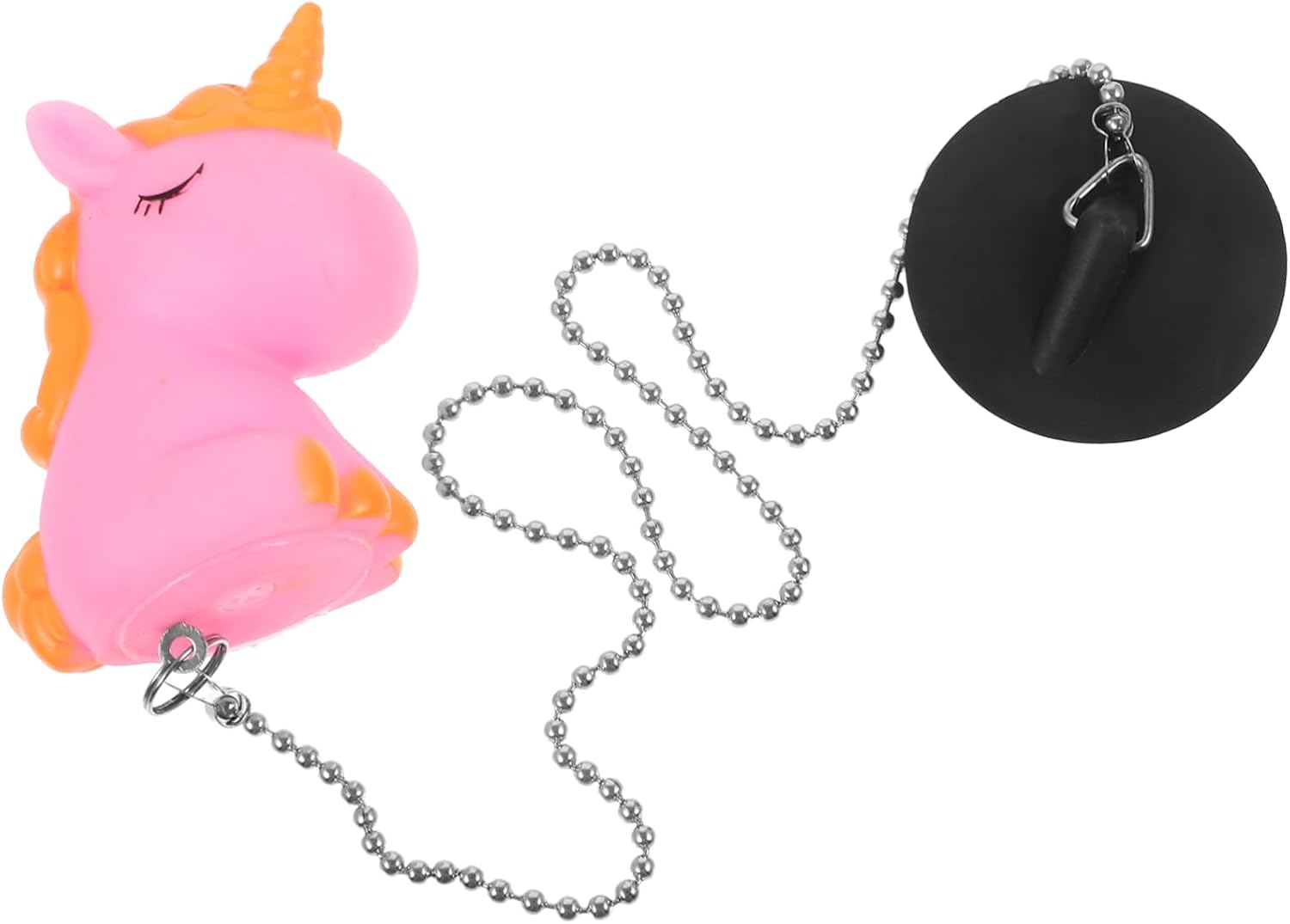 Angoily Mermaid Bathtub Stopper Plug with Chain 1.57 Inch Rubber Drain Stopper for Bathroom Sink and Tub Hair Debris Prevention Suitable for Home and Hotel Use