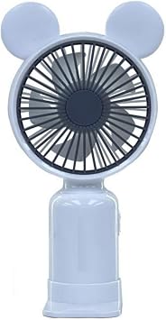F-12 Mini Ta nabilir Fan  arjl  2 Kademeli Ledli Ay c k Kulak Vantilat r Klima So utucu F-1206 Beyaz