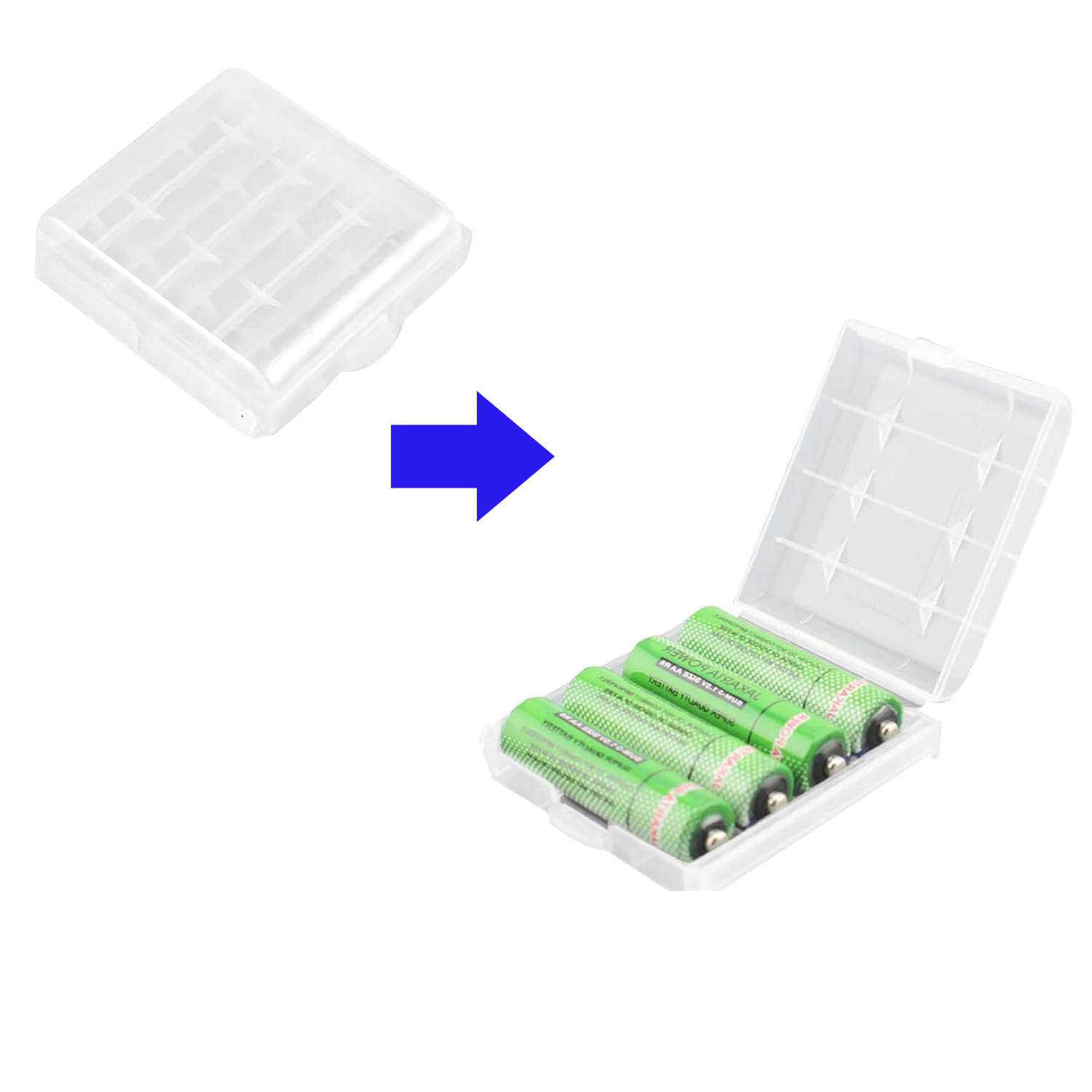 10 pezzi Convertitore adattatore batteria AAA ad AA cilindrico