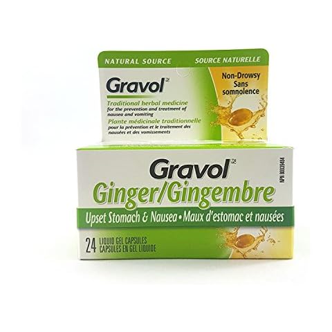 Gravol Ginger Antinauseant 24 GELS New* Cover