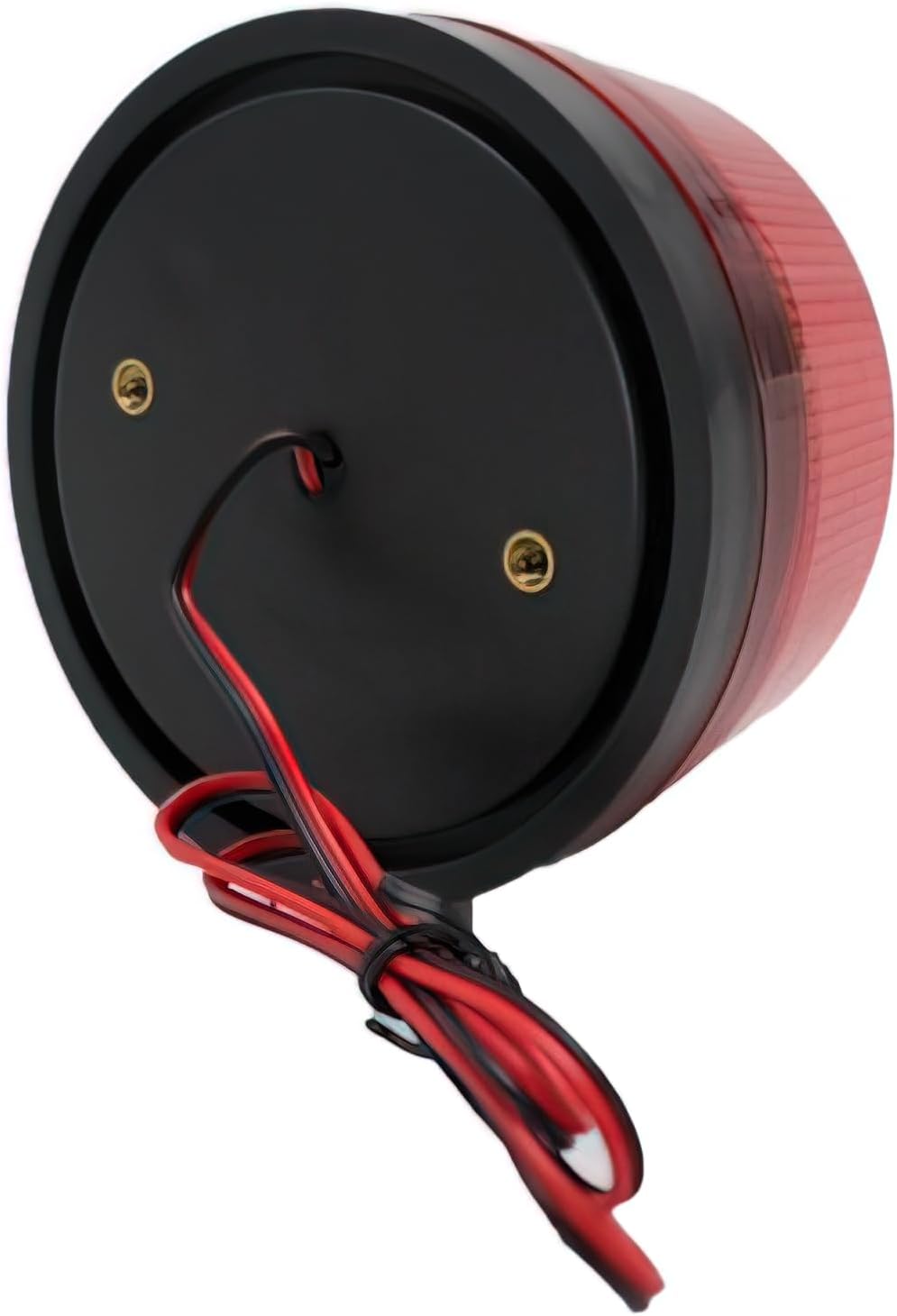 Red Strobe Beacon Light,Lelukee 2pcs DC 12V Flashing Light Rainproof Red Led Alarm Signal for Field Work Snowplow Outdoor Work Home Security System Etc. (RED)