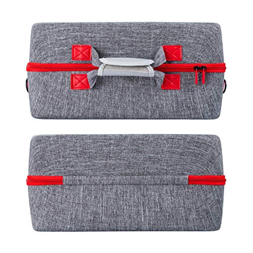 Estojo de transporte para console PS5 – Bolsa de mão de EVA rígida impermeável para acessórios de ar