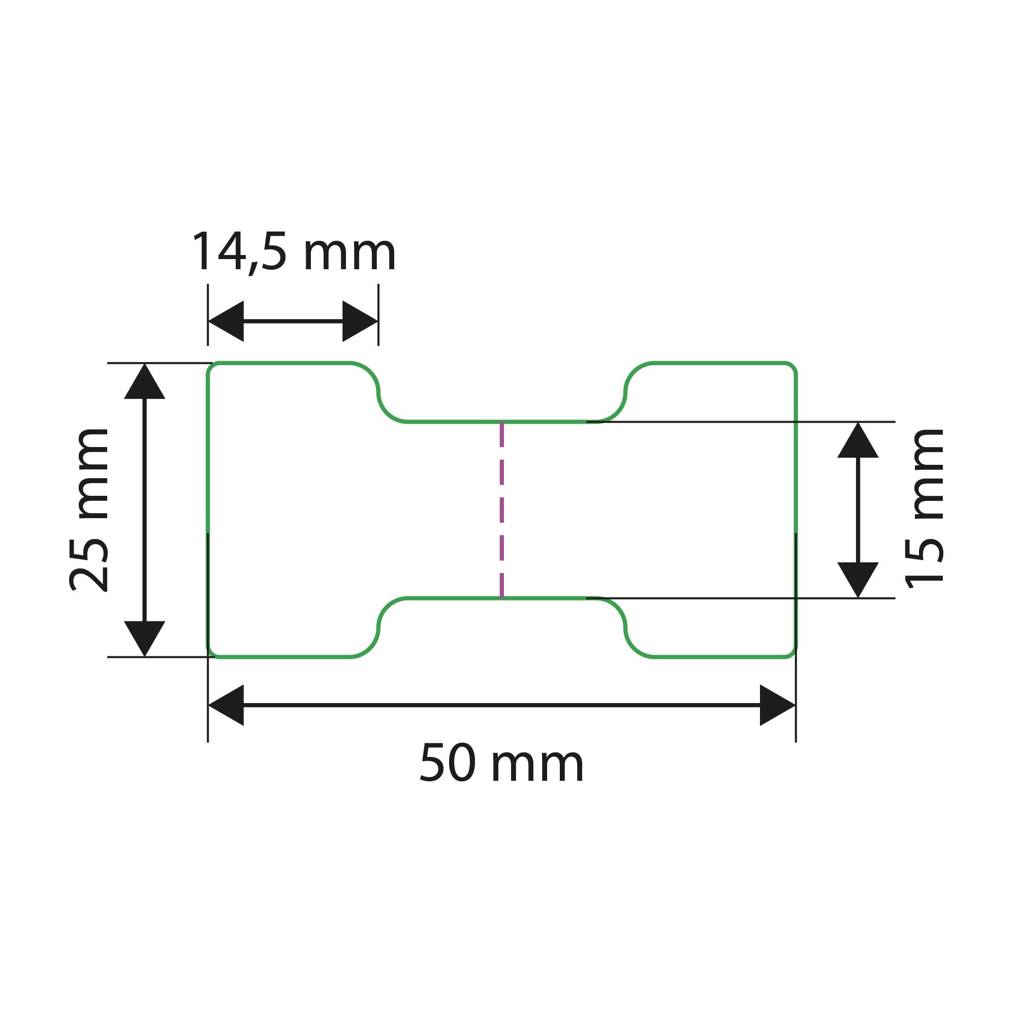 Labelident Kabeletiketten - 25 x 50 mm - 3.000 Kabelanhängeetiketten auf 76 mm Kern, Kabelfahnen für Kabel-Ø 3,0-6,5 mm