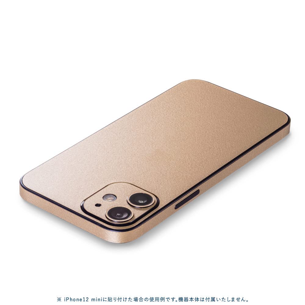 Amazon | wraplus スキンシール iPhone14 Pro 対応 ゴールド 背面 側面