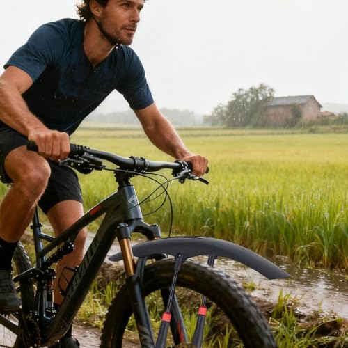 Guardabarros para bicicleta de montaña kit de carretera lluvia barro y viajes exteriores 3