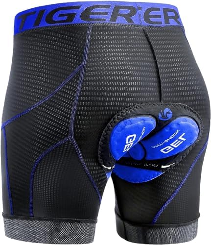 X-TIGER Men's Cycling Underwear Shorts 5D Padded Gel,MTB Biking Shorts Pants with Breathable,Adsorbent Design