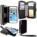 iPhone 6 6S Plus Ladies Wallet Case - Cellularvilla PU Leather Wallet Flip Bag Pouch With Credit Card Slots and Money Slot and Other Stuff Case Cover For Apple iPhone 6 6S Plus 5.5" inch (Black2)