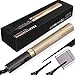 YORMICK Hair Straightener and Curling Iron 2 in 1 for Hair Styling, Tourmaline Ceramic Flat Iron with Real-Time Temperature Display for All Hair Types