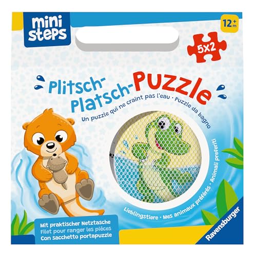 Ravensburger ministeps 4589 Plitsch-Platsch-Puzzle Lieblingstiere -...