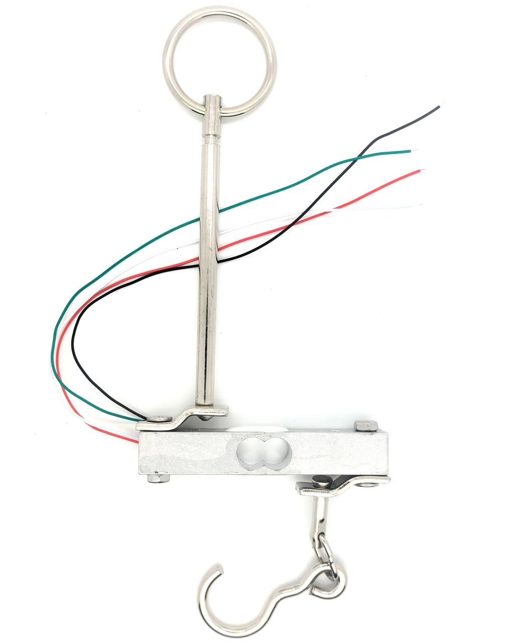 10Kg Straight Bar Load Cell with Hook – 4-Wire Strain Gauge Sensor