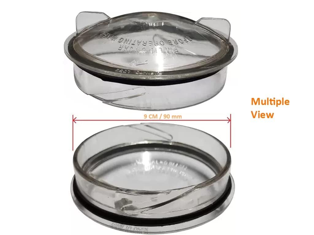 Nechu Chutney Jar Lid or Cover with Rubber Gasket Suitable ONLY for Preethi 0.4 Liter(400 Ml) Jars. Models MGA-501, MGA-502, Match & Buy | Not Fit Other Models — Amazon image 4