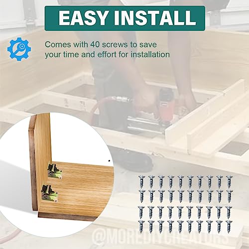 ZYLJHZ 4 Psc Foldable Bracket，Heavy Duty Foldable self Locking Hinge 90 Degrees Folding Hinge Bracket Lock Extension Support Hardware for Table Leg Bed Leg Feet - Thumbnail 6
