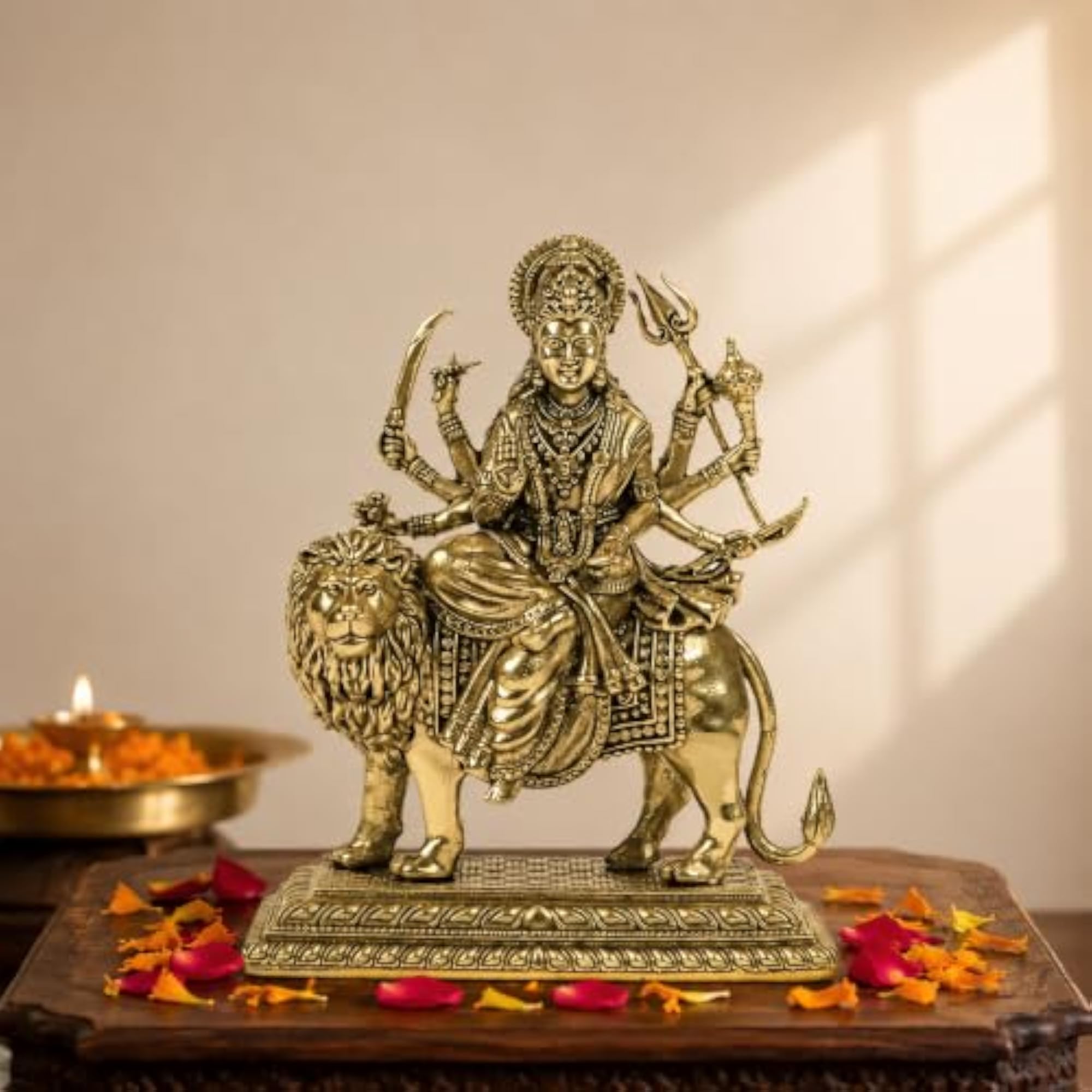 Shree Durga Brass Idol for Home Temple