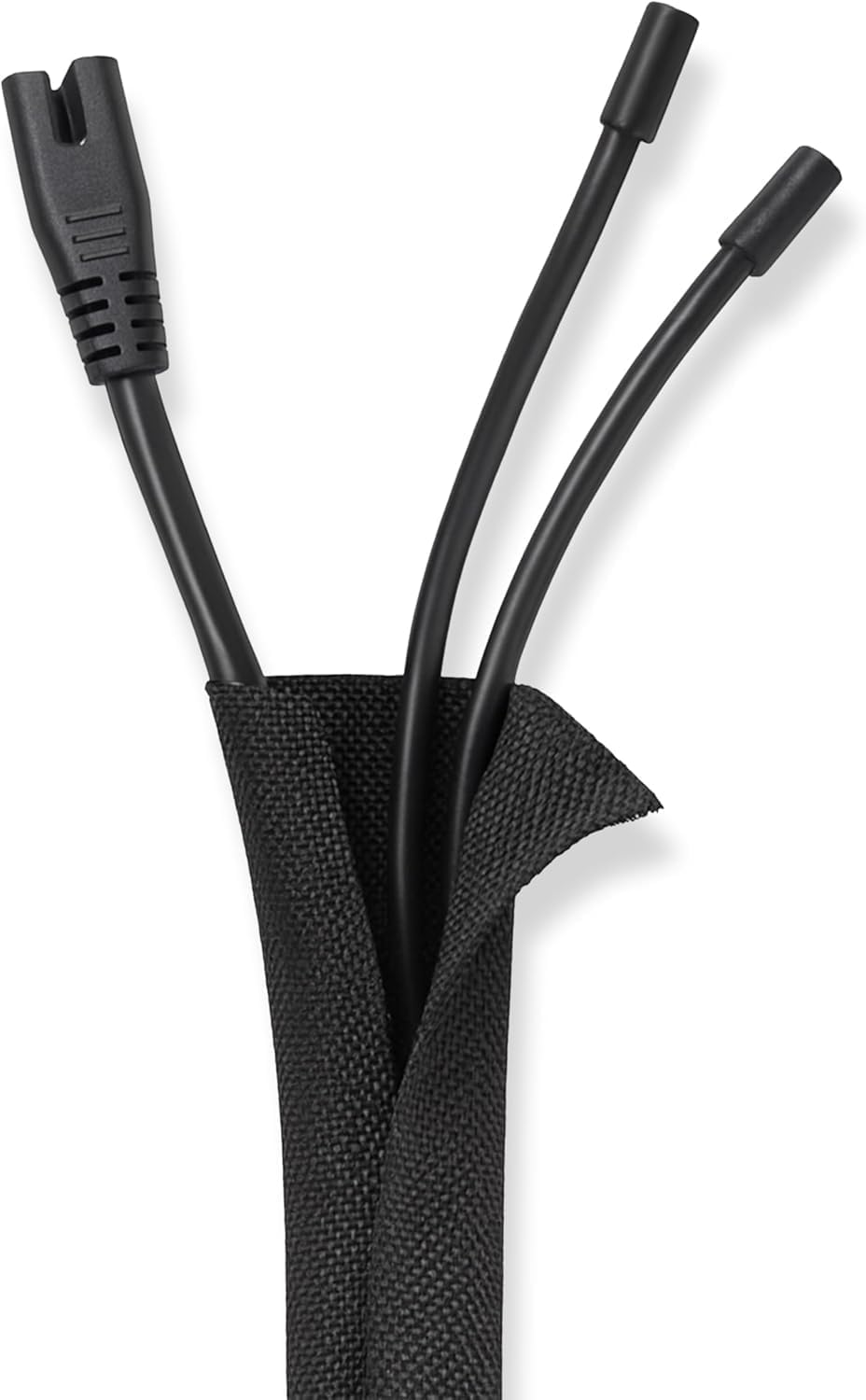 Guaina per Cavi Elettrici Antigraffio in PVC – Copri Cavi Flessibile per Nascondere e Proteggere i Cavi – Organizzatore Cavi Resistente per Casa e Ufficio – Nero (4M)