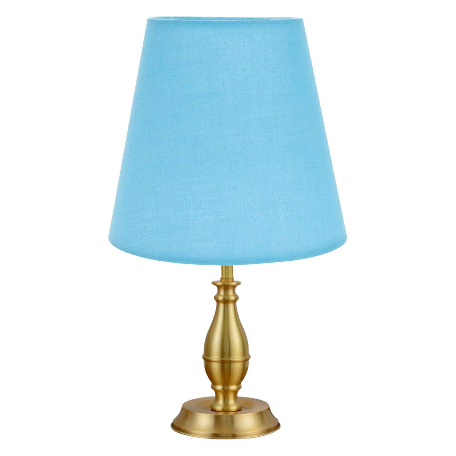 SEWOART Fabric Ceiling Light Shade for Lamp with Stable Structure and Easy Installation, Suitable for Desk Lamp and Ceiling Light in Soft Sky-Blue Colour