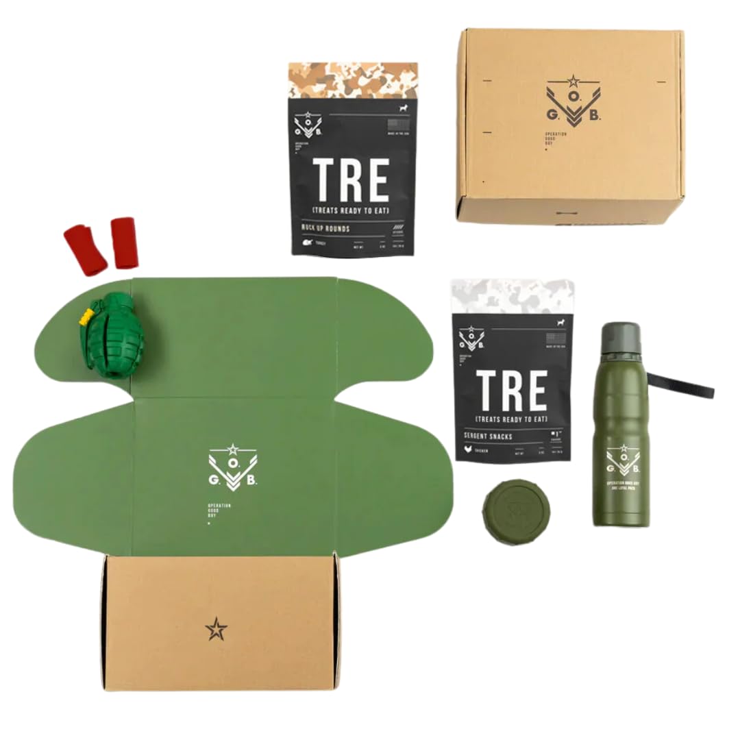 Enlistment Gift Box by Operation Good Boy - Toys, Treats, and Gear for your Loyal Packmate - Perfect for Holiday and Gifting Season